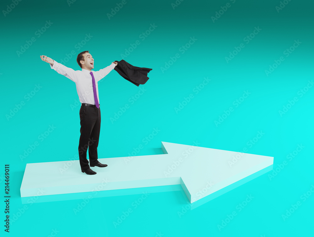 Success and leadership concept Success and leadership concept