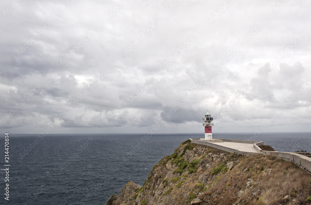 Leuchtturm am Cap Kap Ortegal, Gemeinde Cariño, Provinz La Coruña, Galicien, Spanien