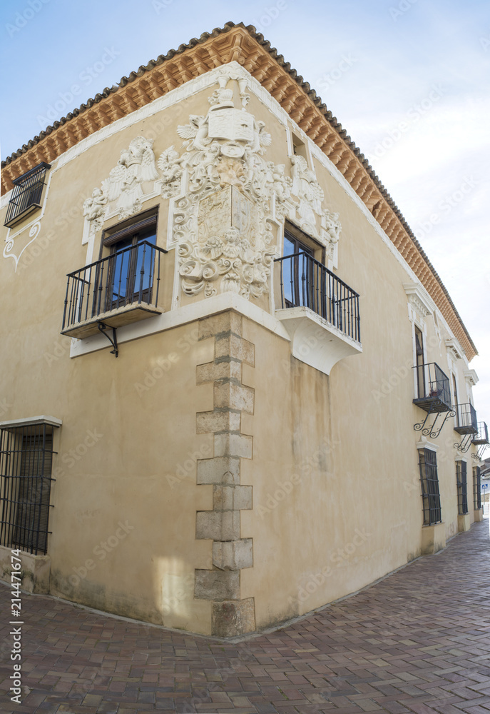 Palace of Monsalud corner, Almendralejo, Spain