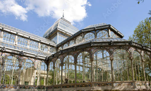 Palacio de Cristal, Glaspalast, Retiro-Park, Madrid, Spanien