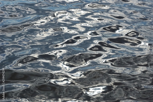 silver water close-up wave day white and blue reflexes beautiful texture background