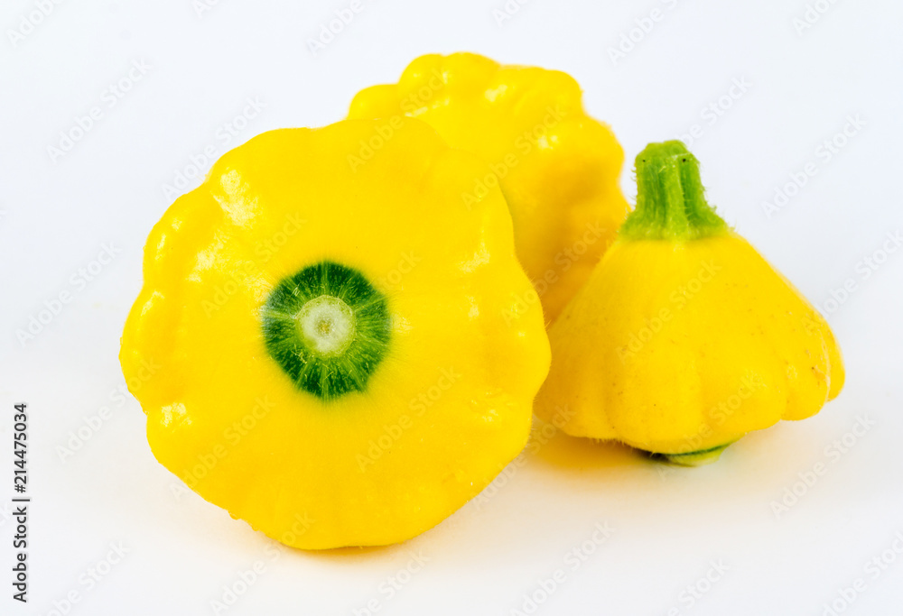 small size patty pan patisson squash closeup small size patty pan patisson squash closeup