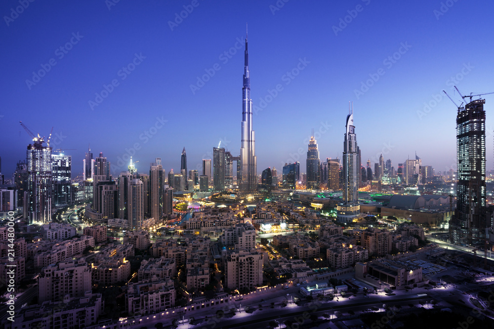 Dubai skyline, United Arab Emirates