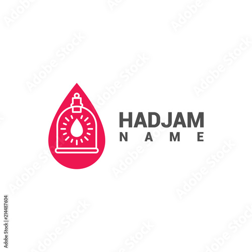 Logo for person who does bloodletting, cupping therapy