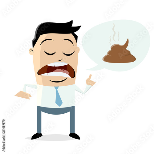 businessman is talking shit