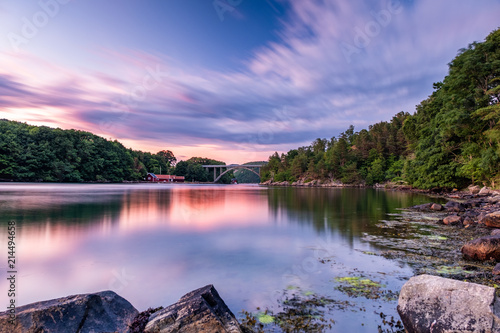 Sunset Lyngdal Norway