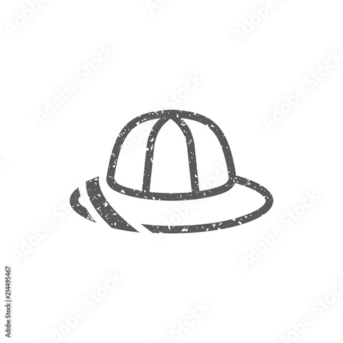 Safari icon icon in grunge texture. Vintage style vector illustration.