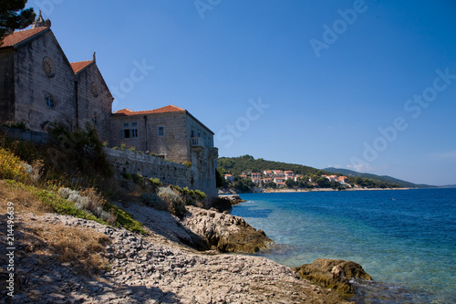 Küste der Insel Korcula in Kroatien