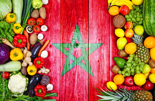 Fototapeta Naklejka Na Ścianę i Meble -  Fresh fruits and vegetables from Morocco