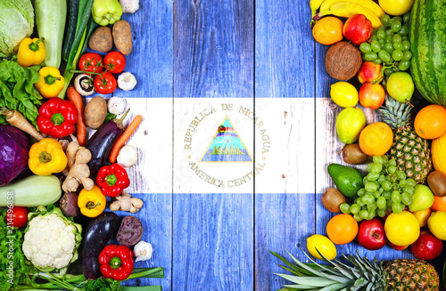 Fototapeta Naklejka Na Ścianę i Meble -  Fresh fruits and vegetables from Nicaragua