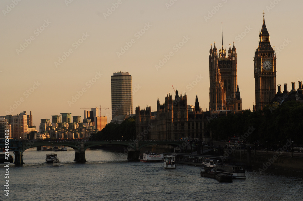 Obraz premium Westminster Abby, Big Ben, London