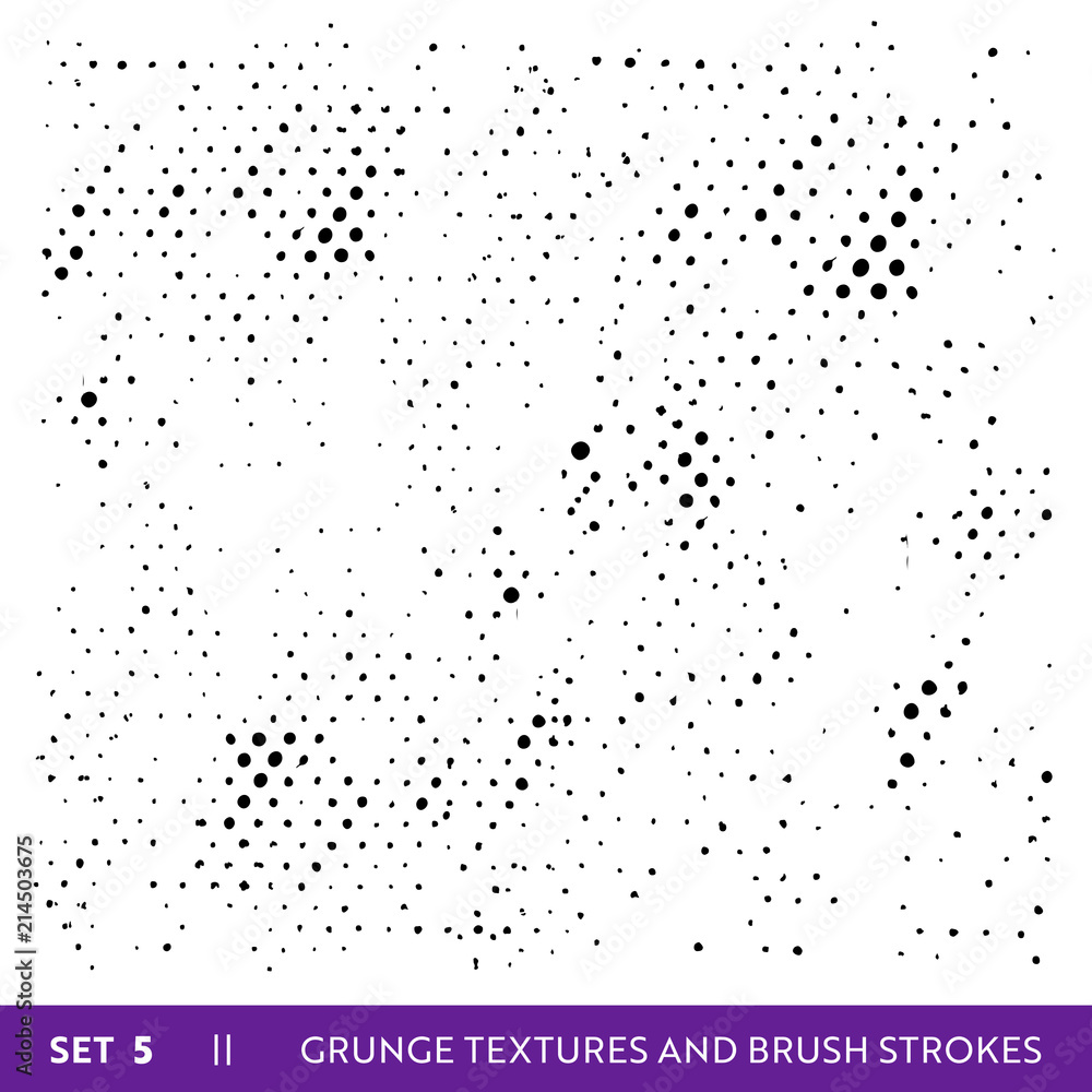 Ink Brush Strokes Grunge Collection. Dirty Design Elements Set. Paint Splatters, Freehand Grungy Lines. Vector illustration