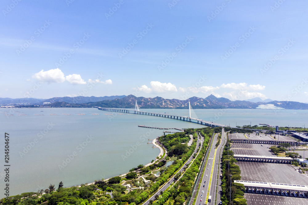 Border of Hong Kong and Mainland China in Shenzhen