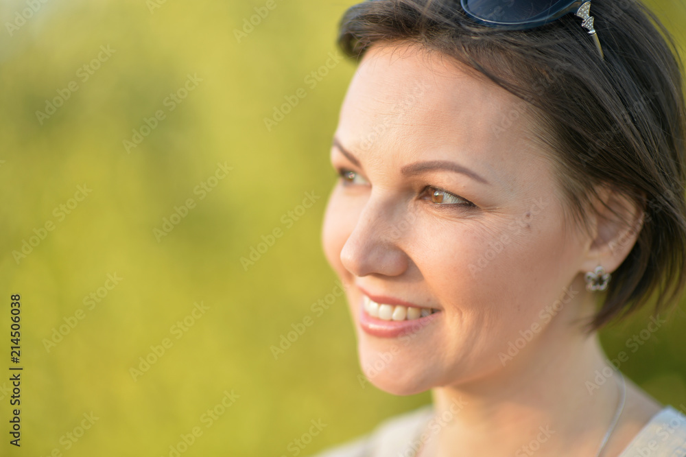 Fototapeta premium Beautiful young woman resting