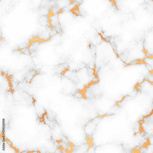 Abstract vector background with gray and golden marble texture.
