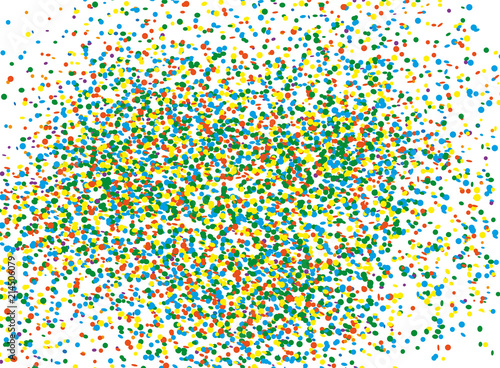 colorful festive confetti heap on white background vector illustration