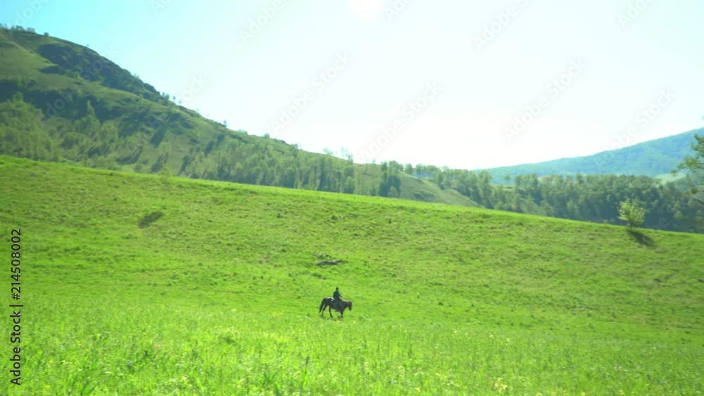 View of the mountain gorge and green plateau. Mountain landscape. View of the mountain gorge and green plateau. Mountain landscape.