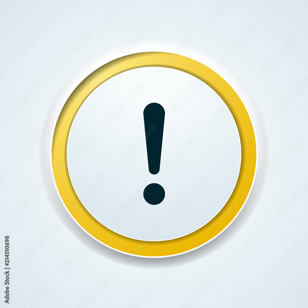 Exclamation Danger sign illustration Exclamation Danger sign illustration
