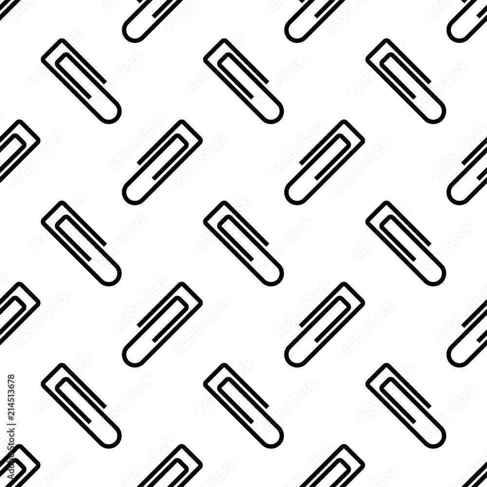 Paper Clip Icon Seamless Pattern Paper Clip Icon Seamless Pattern