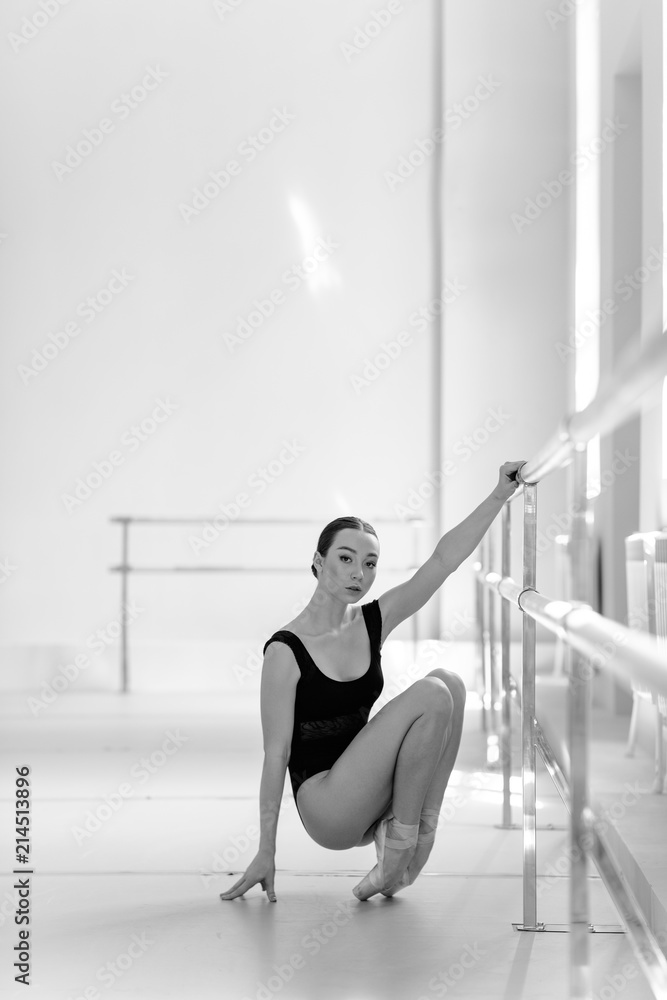 Beuatiful ballerina training in the class Beuatiful ballerina training in the class