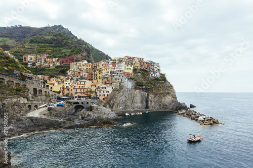 Village of Manrola in Cinque Terre, Italy