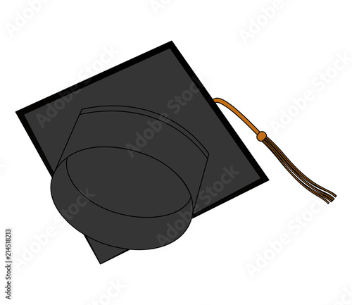 hat graduation isolated icon vector illustration design