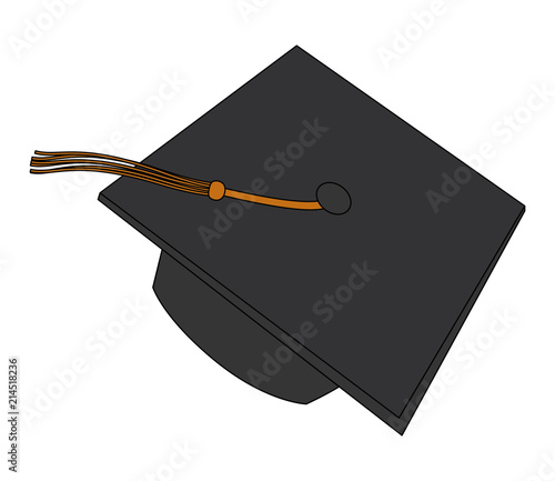 hat graduation isolated icon vector illustration design