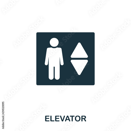 Elevator creative icon. Simple element illustration. Elevator concept symbol design from real estate collection. Can be used for web, mobile and print. web design, apps, software, print.