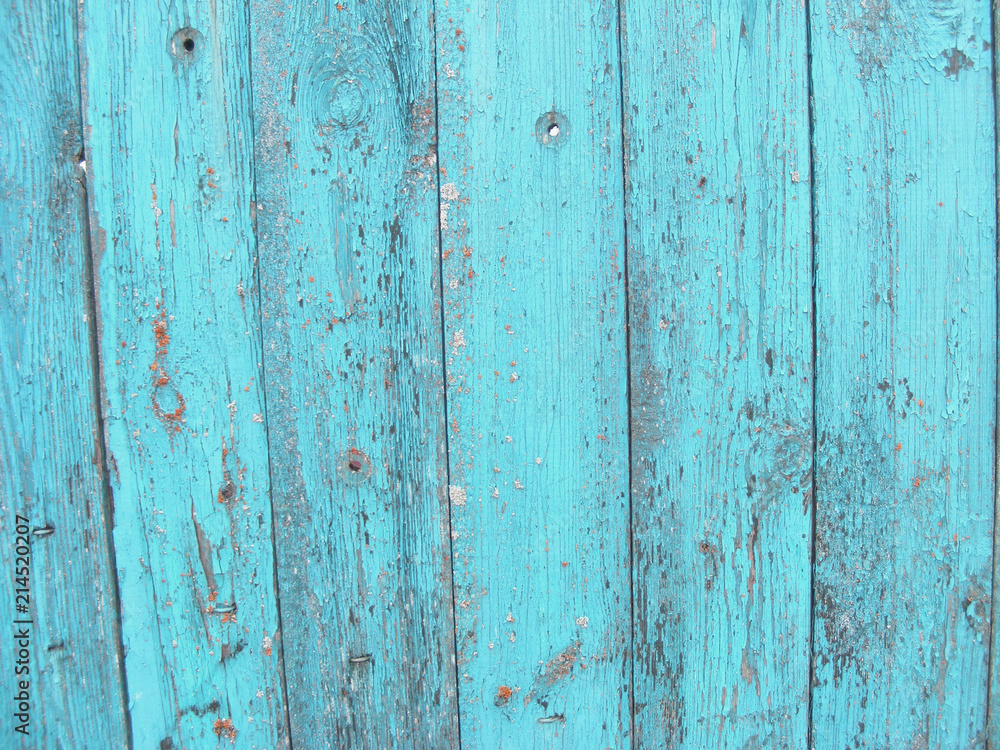 Old wood and plank wall texture for blue sky and teal background Old wood and plank wall texture for blue sky and teal background
