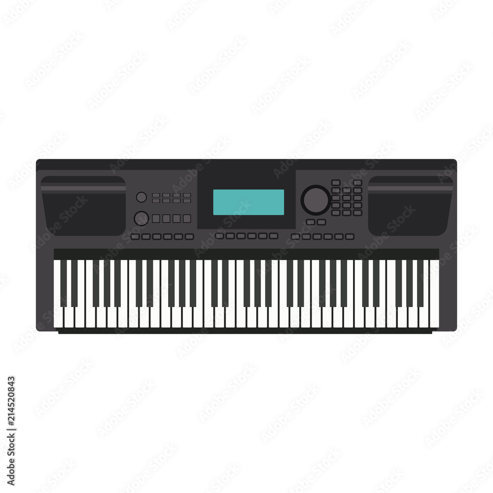 Music modern keyboard vector illustration graphic design Music modern keyboard vector illustration graphic design
