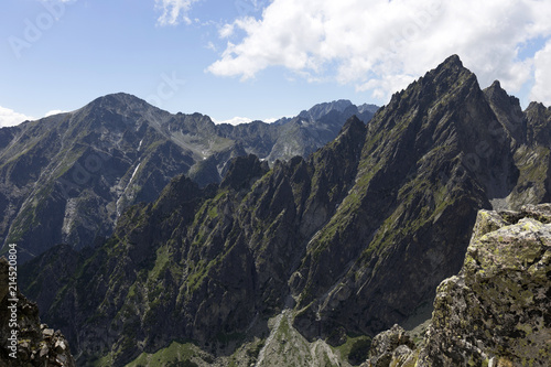 View on the mountain Peaks of the High Tatras  Slovakia