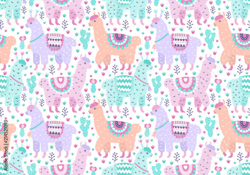 Seamless vector ornamental fashion design pattern. Cute animalistic, floristic hand drawn doodle graphic trendy background for textile print, wallpaper, wrapping paper. EPS 10 colorful illustration 