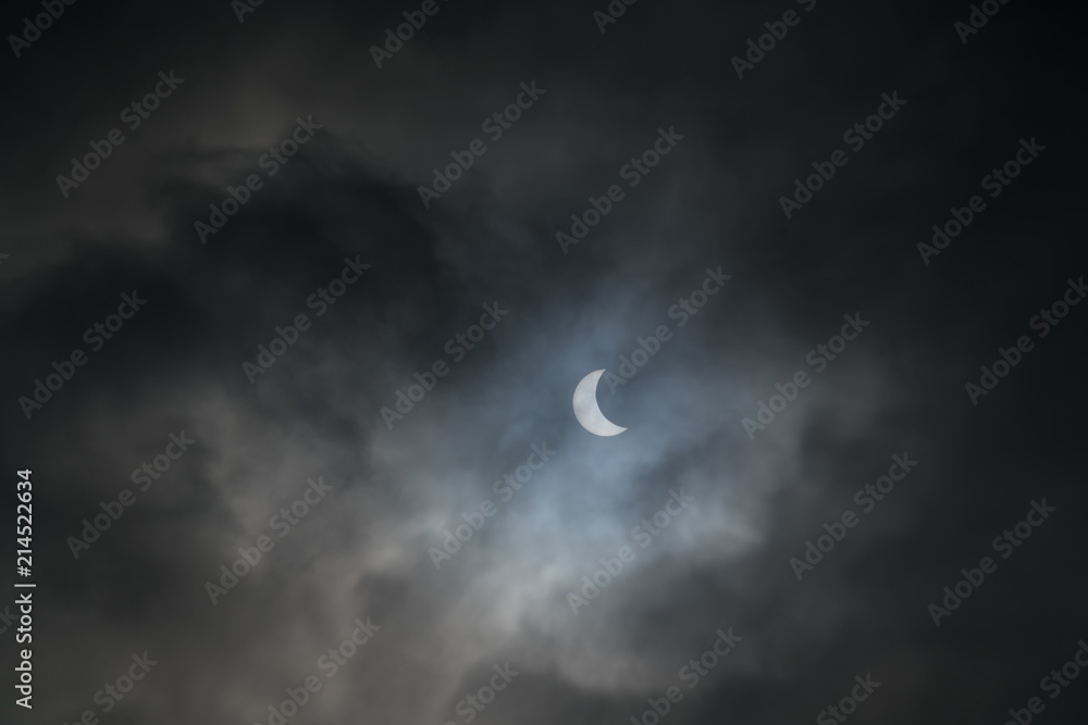 Partial solar eclipse of August 21, 2017, from Quebec, Canada. Partial solar eclipse of August 21, 2017, from Quebec, Canada.