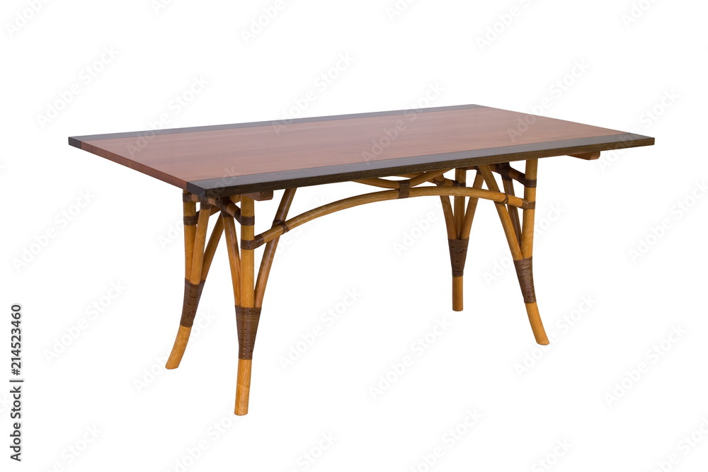rattan table with a table-top rattan table with a table-top