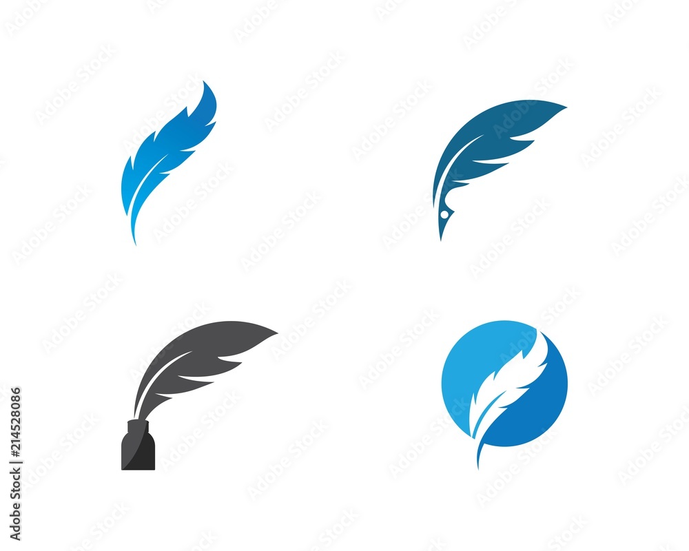 Feather  Logo template