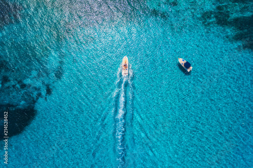 Yachts at the sea in Balear...