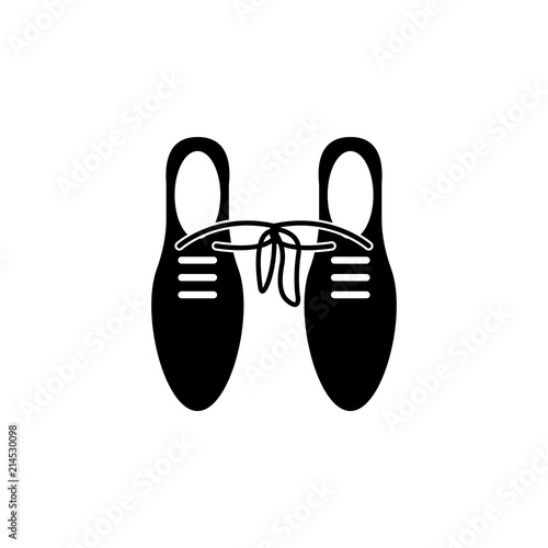 tie one shoes icon. Element of joke dat icon. Premium quality graphic design icon. Signs and symbols collection icon for websites, web design, mobile app