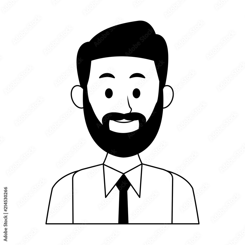 Executive businessman cartoon vector illustration graphic design