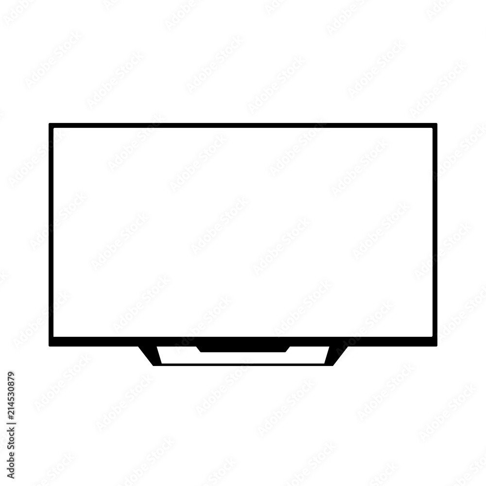 Naklejka premium TFT LED wide screen smart tv icon