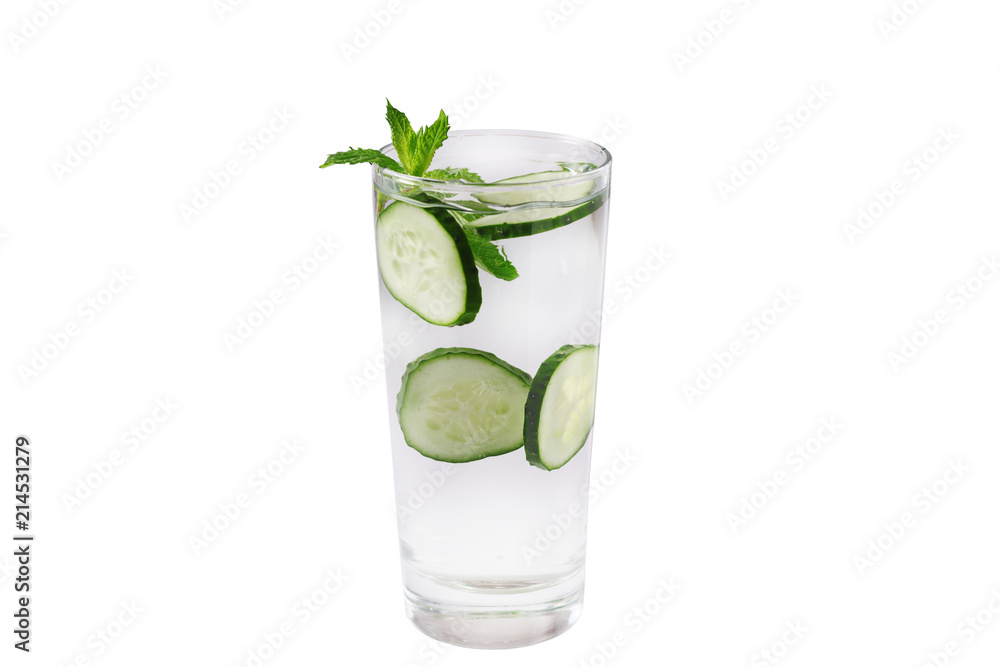 cucumber lemonade isolated summer drink concept cucumber water cucumber lemonade isolated summer drink concept cucumber water