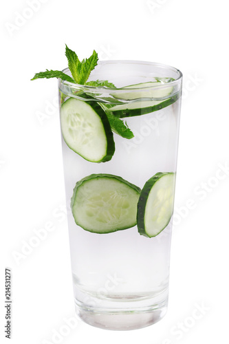 cucumber lemonade isolated