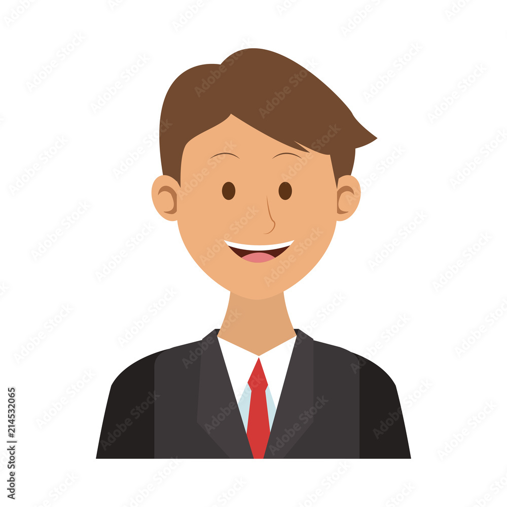 Executive businessman cartoon vector illustration graphic design