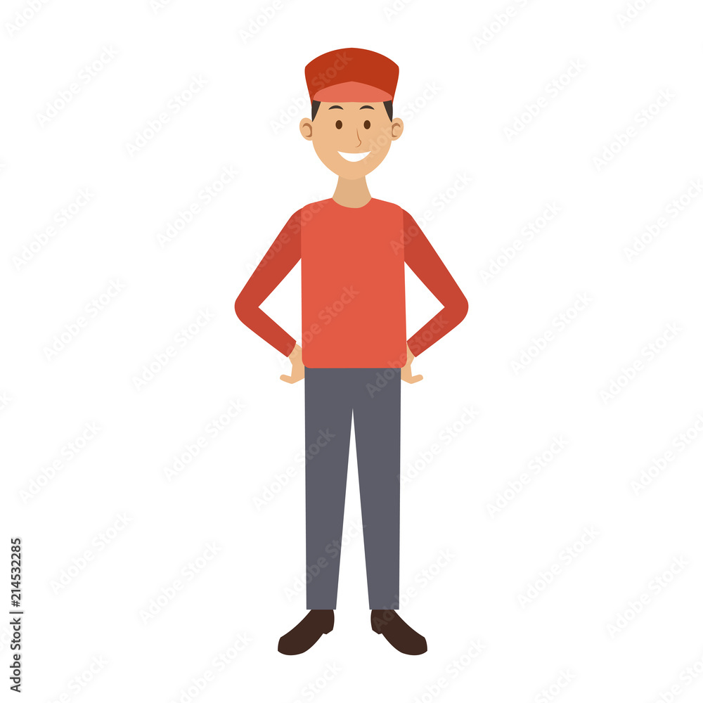 Young man with casual clothes cartoon vector illustration graphic design Young man with casual clothes cartoon vector illustration graphic design