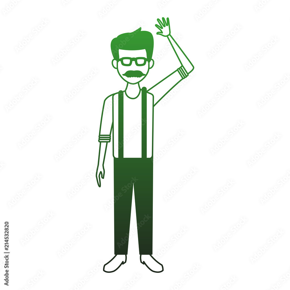 Old man with glasses and mustache cartoon vector illustration graphic design Old man with glasses and mustache cartoon vector illustration graphic design