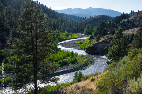 Snaking East Fork Carson River, Eastern Sierra Nevada, California
