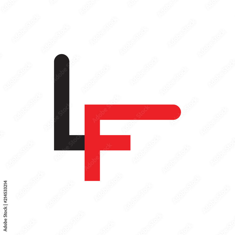 Obraz premium LF logo letter design