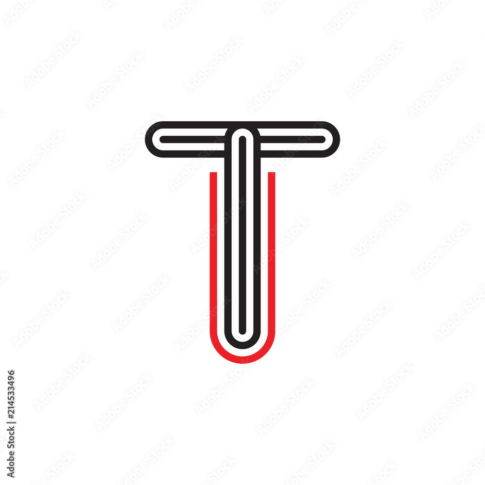 TU logo letter design TU logo letter design