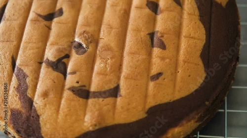 Wallpaper Mural Homemade marble cake on table. Torontodigital.ca