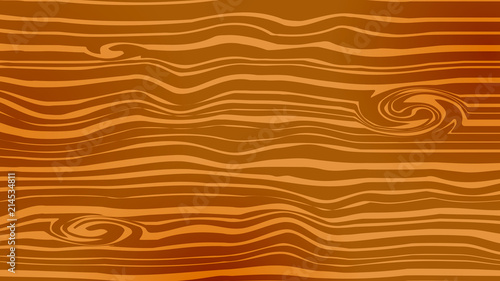 Wooden background vector illustration. Brown wood texture.