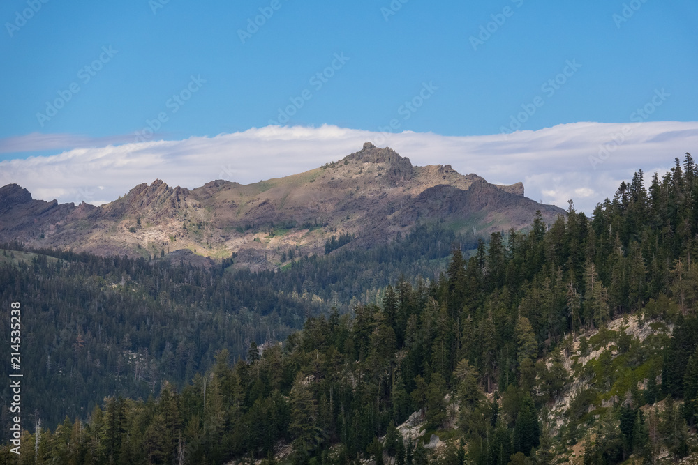 High Mountain Peak With Patchy Sunlight - Ebbetts Pass